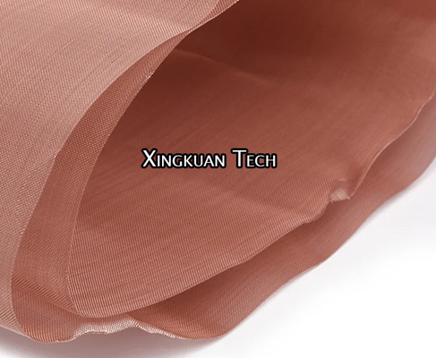 50 Mesh Plain Weave Copper Wire Mesh 99.9% Copper Red Color