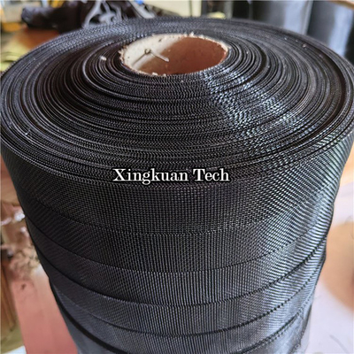 Black Epoxy Coated Steel Metal Wire Mesh, Epoxy Coating Screening Support Layer