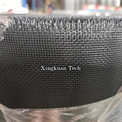 Black Epoxy Coated Steel Metal Wire Mesh, Epoxy Coating Screening Support Layer
