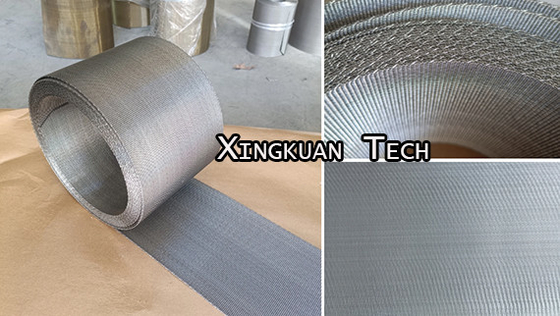 Stainless Steel 302 304 316 Twilled Weave Reversible Screen Belt For Plastics Industry