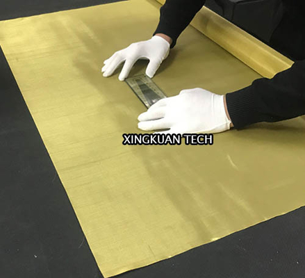 Yellow Brass Woven Wire Mesh Screen H65 H70 H80 With Golden Color