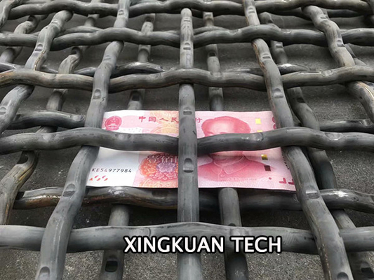 Mineral Quarry Pre Crimped Wire Mesh , heavy duty metal screen mesh