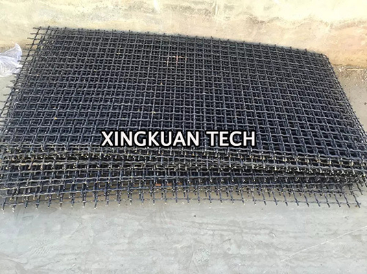 Mineral Quarry Pre Crimped Wire Mesh , heavy duty metal screen mesh
