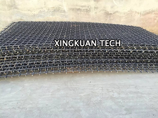 Mineral Quarry Pre Crimped Wire Mesh , heavy duty metal screen mesh