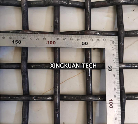 Lock crimp Woven wire screen for mining quarry aggregate sifting