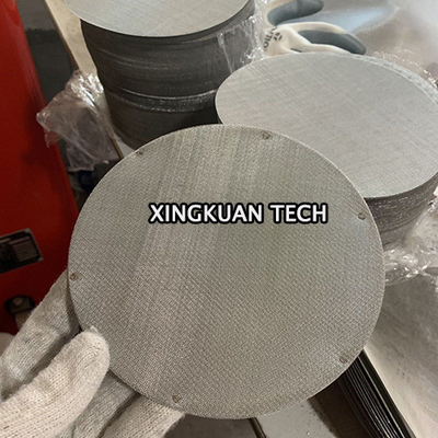 Circle Extruder Wire Mesh , Circular Mesh Screen For Plastic And Rubber