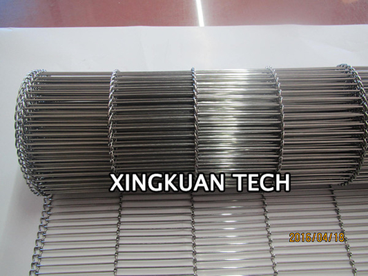 Flat Flex Conveyor Belt Wire Mesh For Pizza Oven Or Frying Food