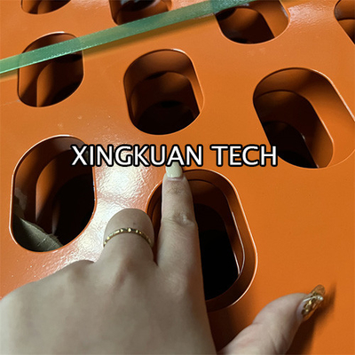Slot Oval Oblong Hole Perforated Sheet Mesh PVC color coat for ceiling