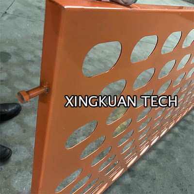 Slot Oval Oblong Hole Perforated Sheet Mesh PVC color coat for ceiling
