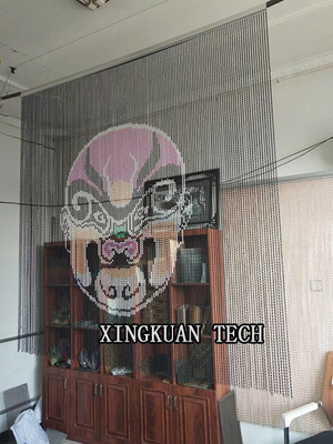 Aluminium Chain Link Mesh graphic Curtain  17mm 20.4mm 22.5mm Hook Length