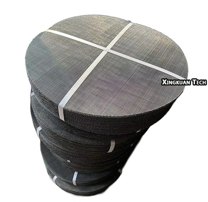 Discos de filtro de malha de arame farpado de diâmetro de 270 mm, 60 malhas x 0,19 mm para produção de materiais de PP