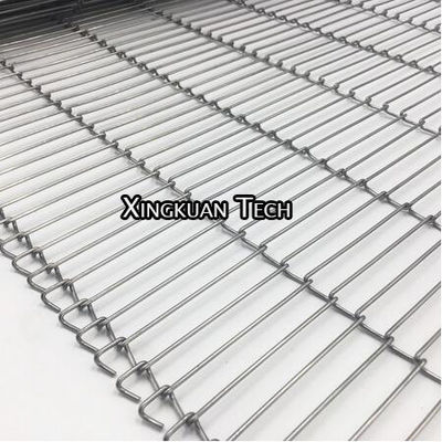 Flex Ladder Conveyor Belt Wire liso Mesh For Conveyor Food Machine em revistar a produção