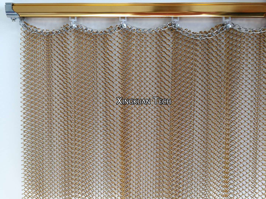 Decoração decorativa de suspensão de Mesh Curtain Drapery For Interior do metal