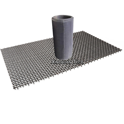 Aço carbono alto fio tecido Mesh Screens, tela de aço do triturador 65Mn de pedra