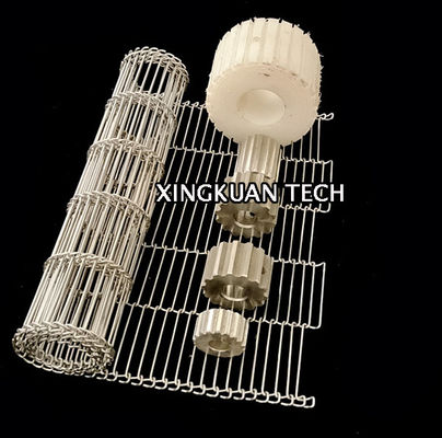 Matéria têxtil de Mesh Belt For Fiber For do fio da escada da forma de Z e setores de encolhimento de empacotamento