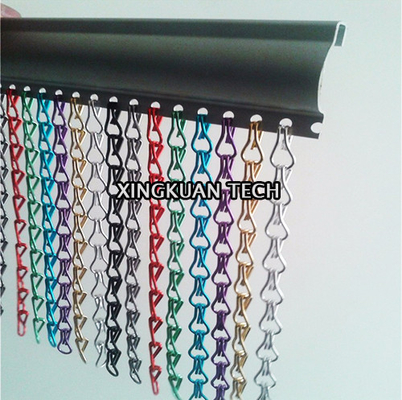 cortina de alumínio da tela de corrente da porta do inseto de 90×210cm para decorações