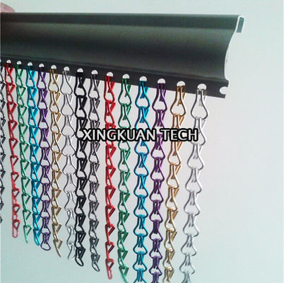 cortina de alumínio da tela de corrente da porta do inseto de 90×210cm para decorações